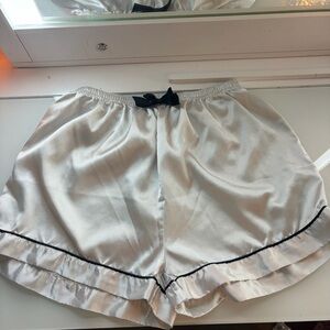 AMAZON SILK WHITE PJ BOTTOMS WOMEN!!